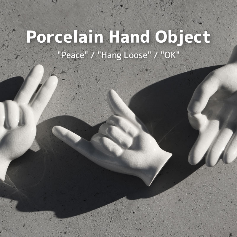 楽天市場】オブジェ Porcelain Hand Object ポーセリン ハンドオブジェ