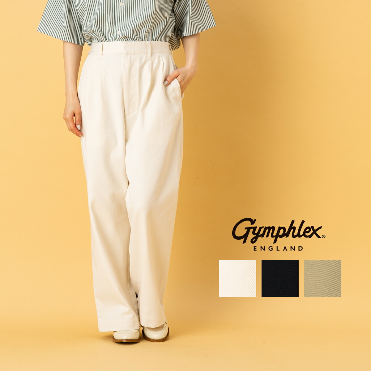 ジムフレックス GYMPHLEX 2プリーツワイドパンツ レディース オール