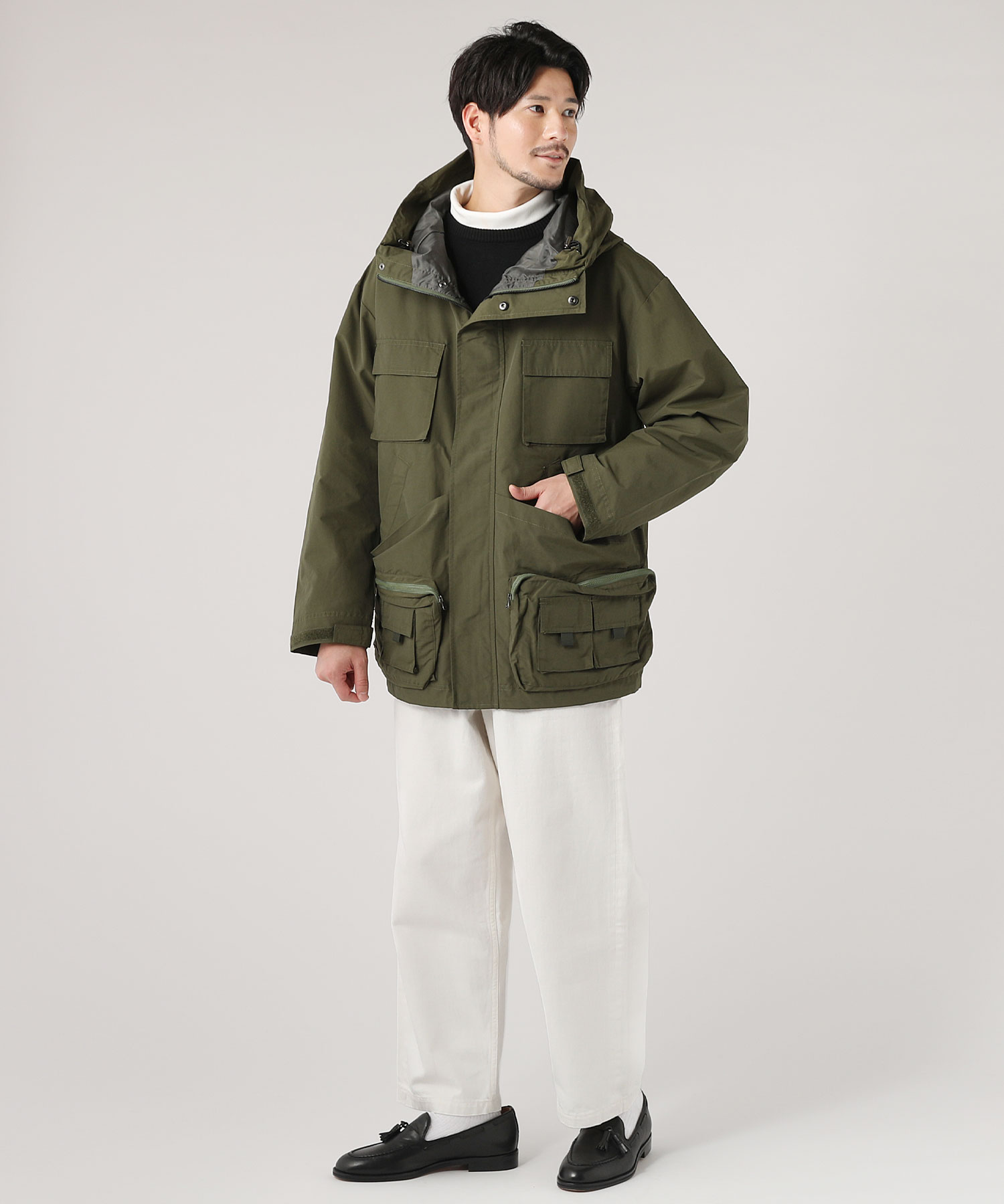60/40クロス ツールポケットストレージカーゴ マウンテンパーカー