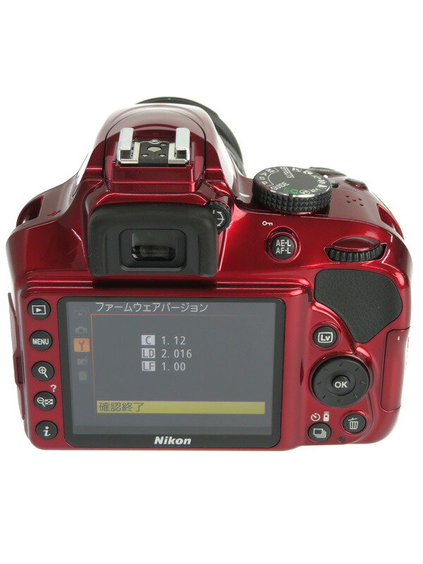 Nikon】ニコン『D3400ダブルズームキット』D3400WZRD レッド 2416万