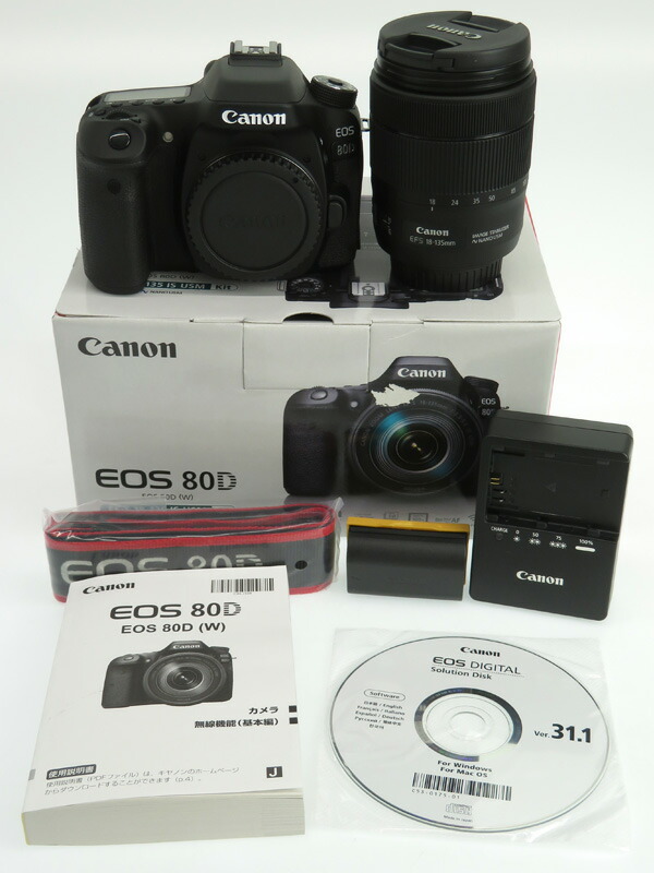 Canon】キヤノン『EOS 80D EF-S18-135 IS USMレンズキット』2420万画素