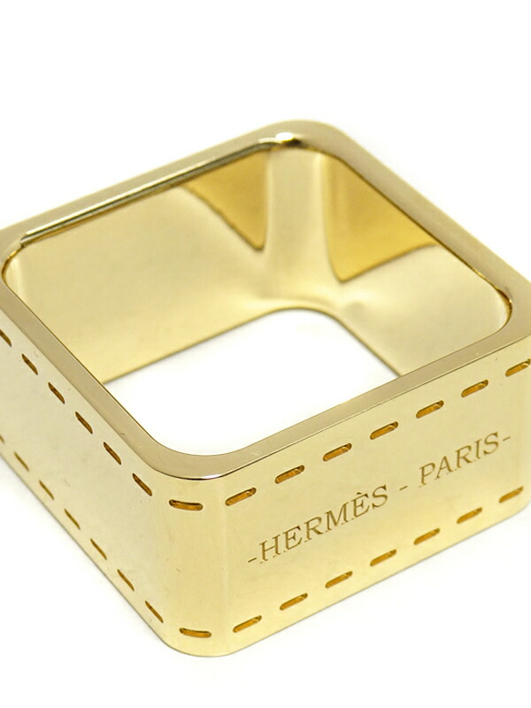 HERMES】エルメス『ボルデュック柄 スクエア スカーフリング』1週間