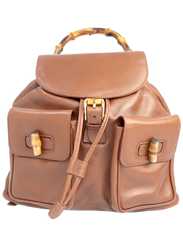 GUCCI】【ヴィンテージ】グッチ『バンブー ミニ リュックサック』003