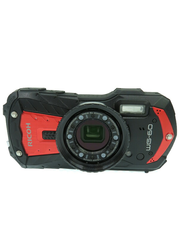 RICOH】リコー『WG-60 レッド』R02090 1600万画素 光学5倍 フルHD動画