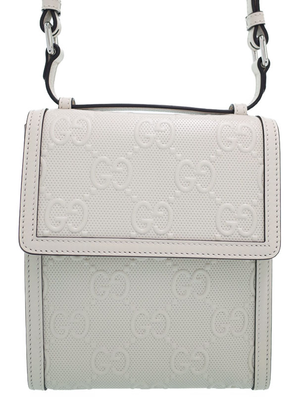 GUCCI】グッチ『GGエンボス メッセンジャーバッグ』625782 メンズ