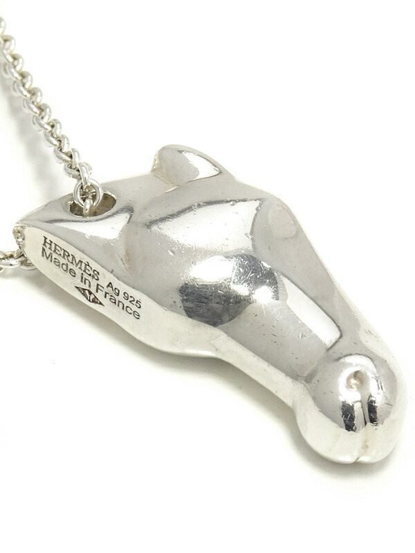 HERMES】【馬】エルメス『SILVER ギャロップ ネックレス』1週間保証