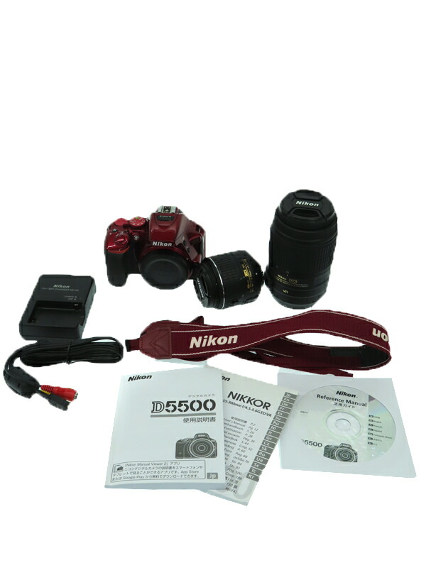 Nikon】ニコン『D5500ダブルズームキット レッド』2416万画素 DX