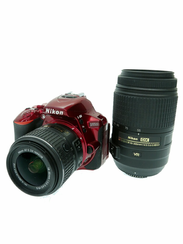 Nikon】ニコン『D5500ダブルズームキット レッド』2416万画素 DX
