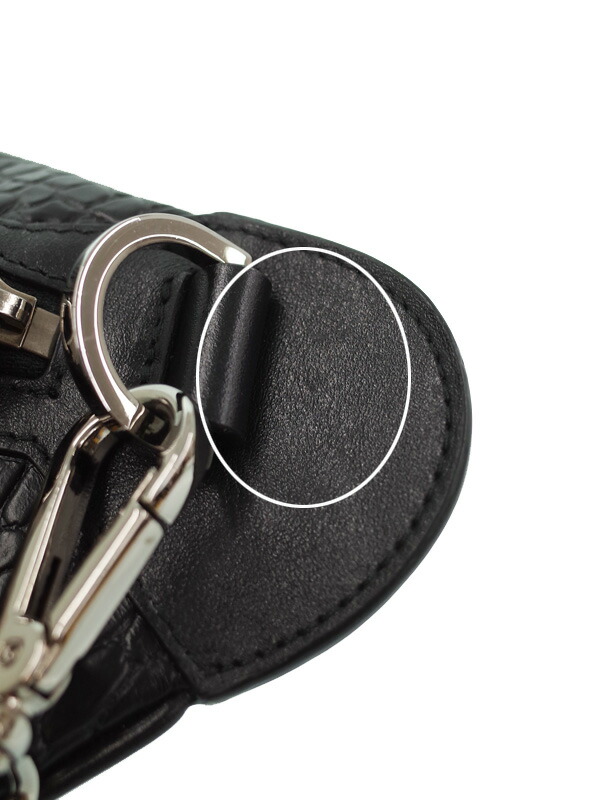 Jimmy Choo】ジミーチュウ『YORK クロコ エンボス加工 レザーベルト