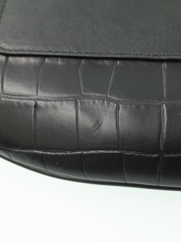 Jimmy Choo】ジミーチュウ『YORK クロコ エンボス加工 レザーベルト