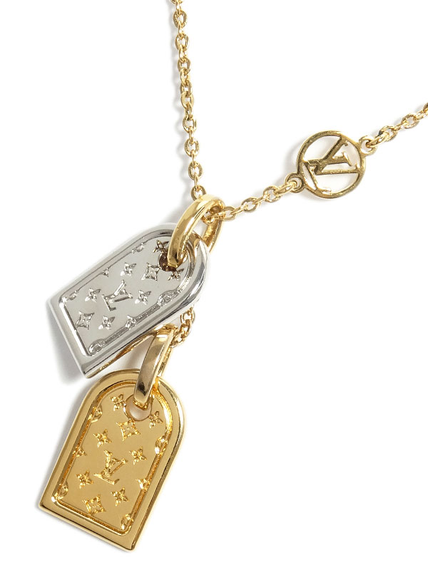 Louis Vuitton】ルイヴィトン『ネックレス・ナノグラム』M63141 1週間