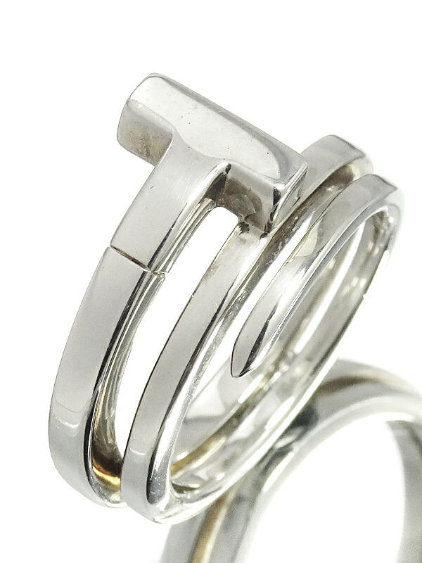 TIFFANY＆Co.】ティファニー『SILVER Tスクエア ラップ リング』9号 1