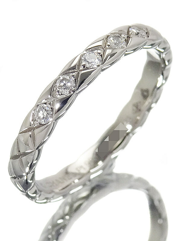 CHANEL】シャネル『PT950 ココクラッシュ 5Pダイヤ リング』12.5号