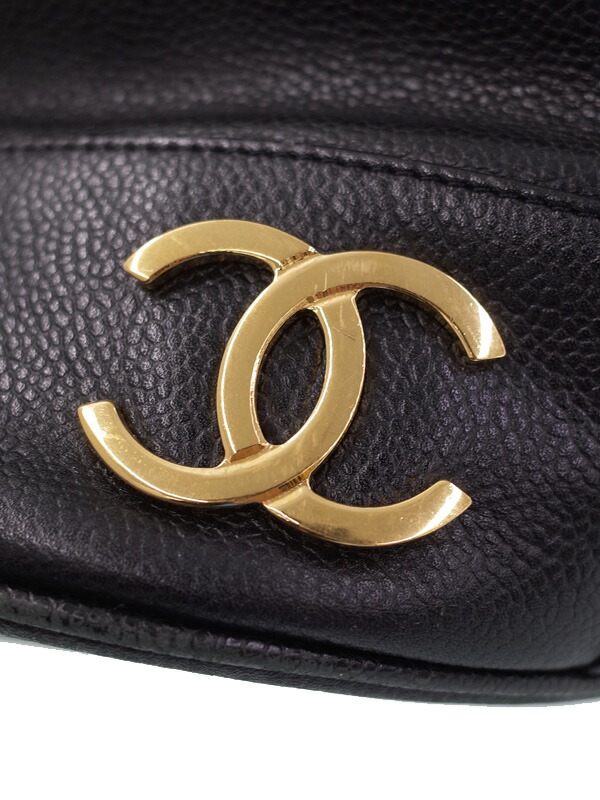 CHANEL】シャネル『トリプルココマーク 巾着型 チェーンショルダー