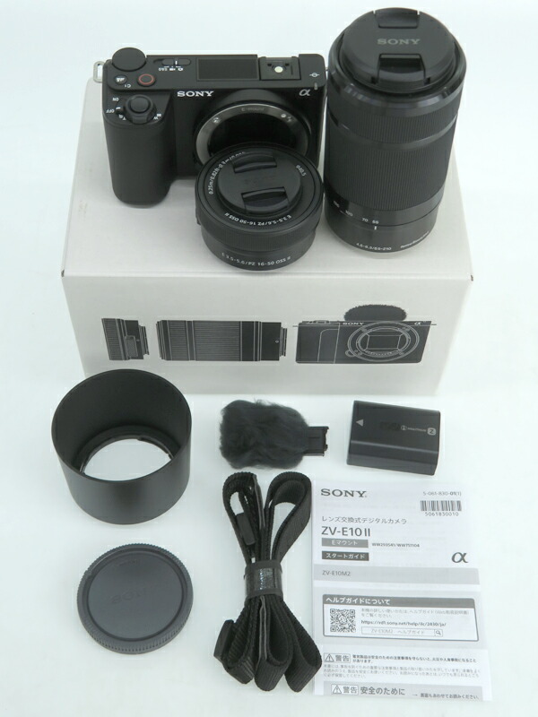 SONY】ソニー『VLOGCAM ZV-E10 II ダブルズームレンズキット ブラック