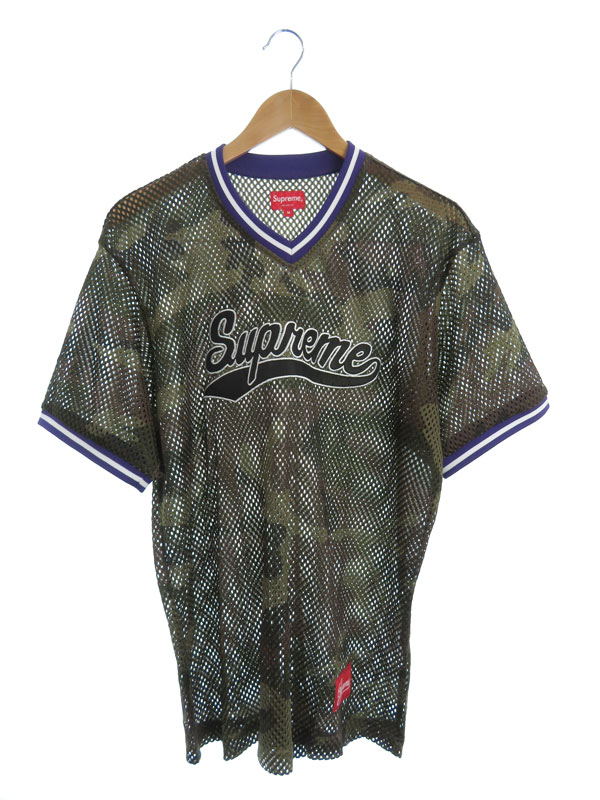 Supreme】【Mesh Baseball Top】シュプリーム『Vネック半袖メッシュT