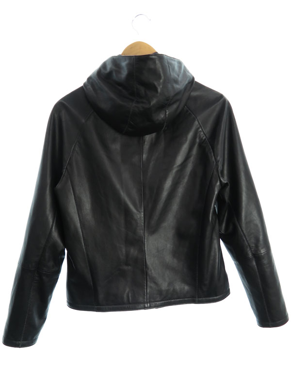 EMPORIO ARMANI】【アウター】エンポリオアルマーニ『フード付 レザー