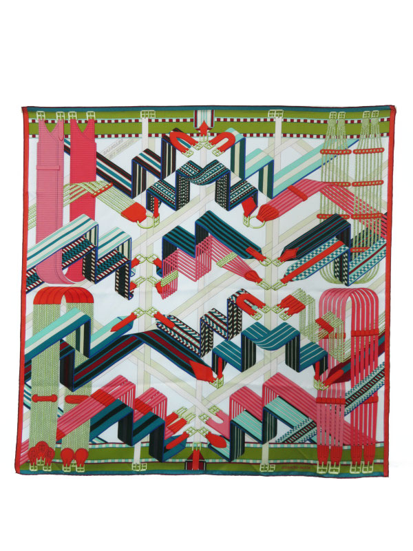 HERMES】【SANGLES EN ZIGZAG】【フランス製】エルメス『カレ90