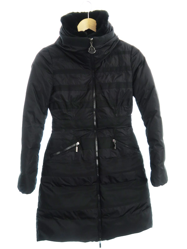 MONCLER】【シャルミーユ】【LAMPOジッパー】【ラビットファー付