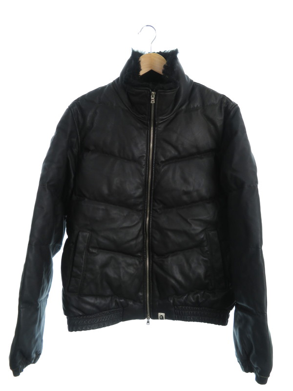 A BATHING APE】【BAPE】【ベイプ】アベイシングエイプ『レザーダウン