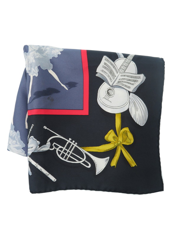 HERMES】エルメス『カレ90 バレリーナ柄 スカーフ』レディース 1週間