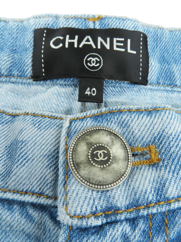CHANEL】【イタリア製】【ジーパン】【ボトムス】シャネル『ジーンズ