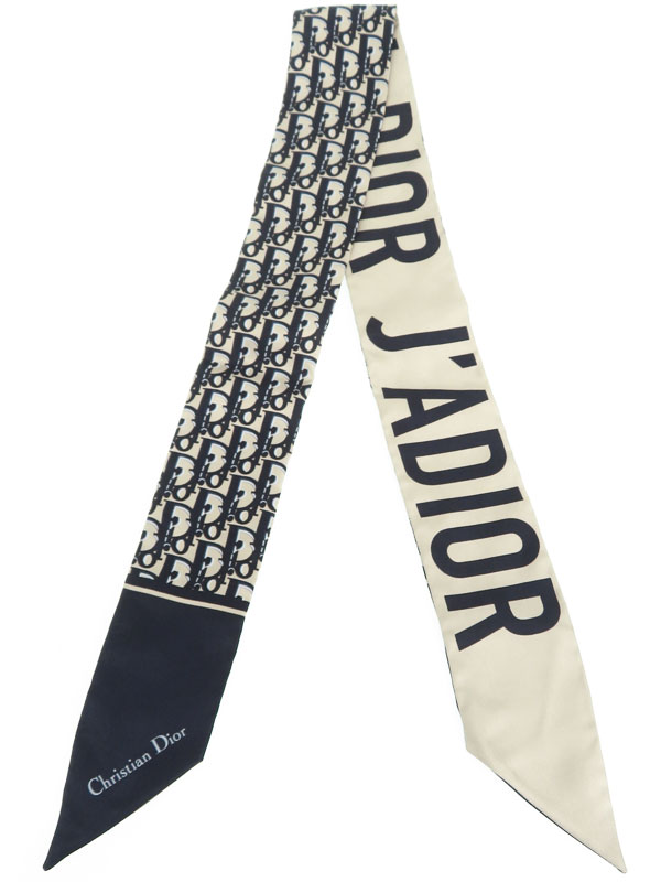 Dior】【トロッター柄】【J'ADIOR】【イタリア製】ディオール『シルク