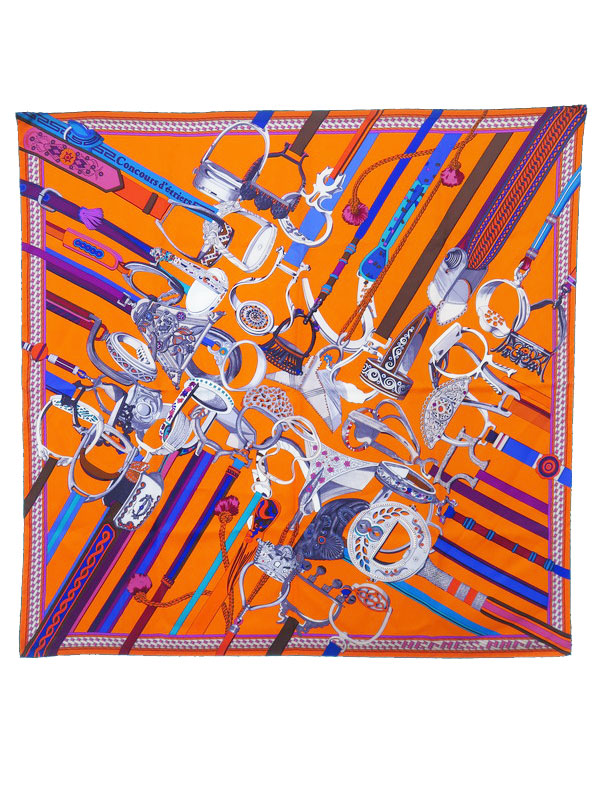 HERMES】【Concours d'etriers】【フランス製】エルメス『カレ90