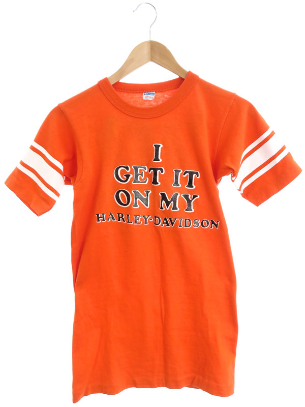 champion】チャンピオン『70s ハーレーダビッドソン フットボールT