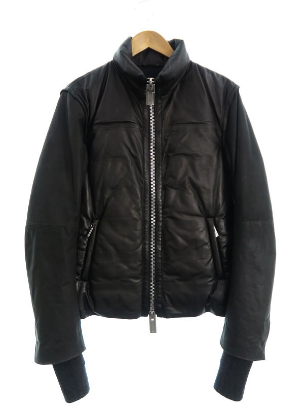 EMPORIO ARMANI】エンポリオアルマーニ『レザー切替 中綿ジャケット