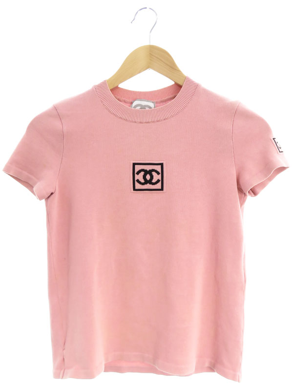 CHANEL】シャネル『IDENTIFICATION ココマーク 半袖ニット size36