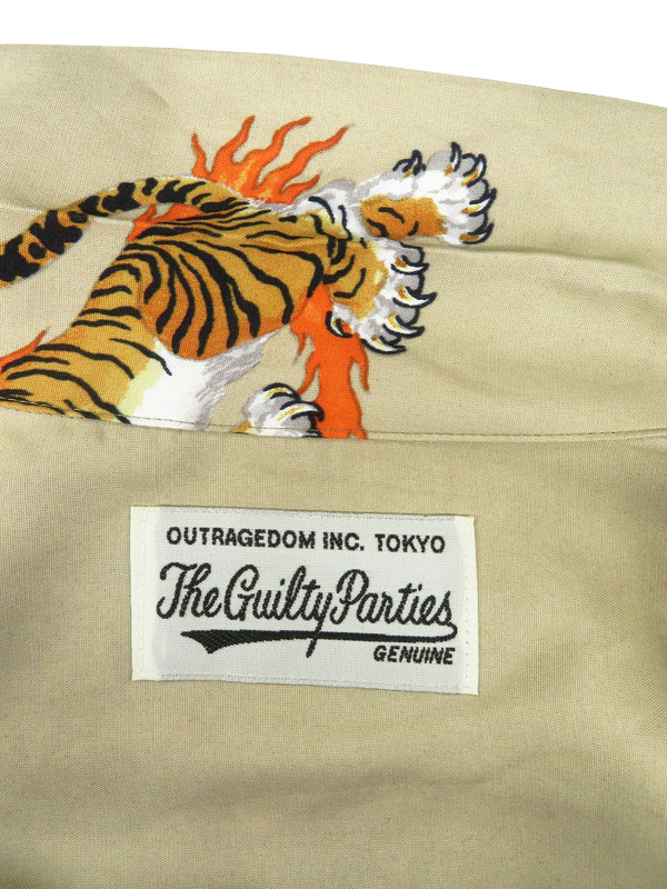 WACKO MARIA】ワコマリア『虎 タイガー アロハ 長袖シャツ sizeM