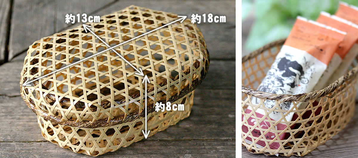楽天市場】虎竹蓋付き六ツ目かご【竹 かご カゴ 籠 竹細工 雑貨 小物