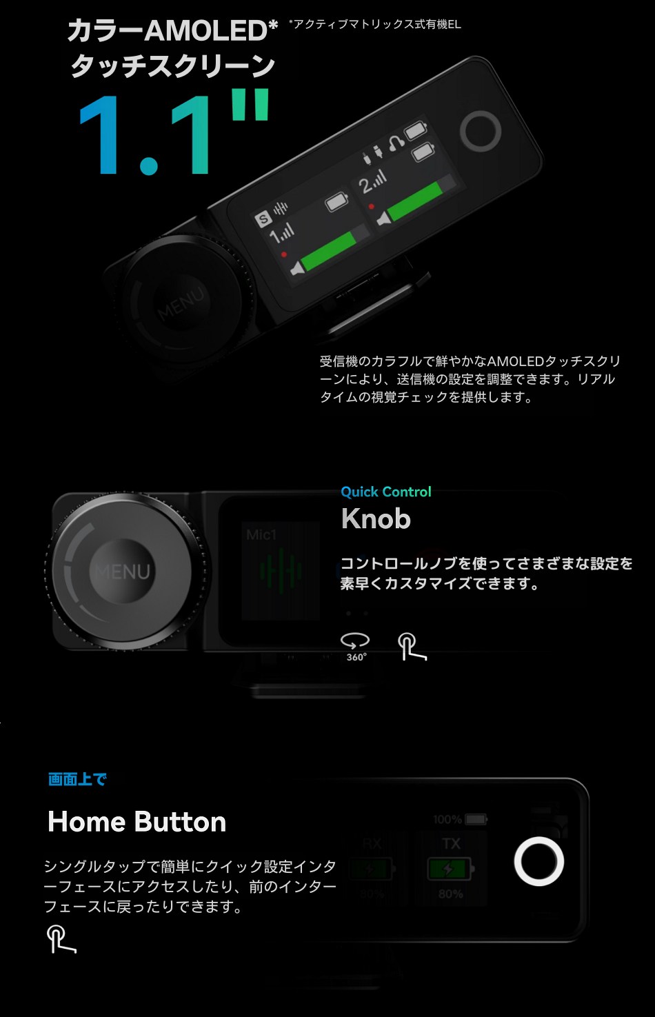 楽天市場】Hollyland Lark Max DUO | ワイヤレスマイク ラベリアマイク