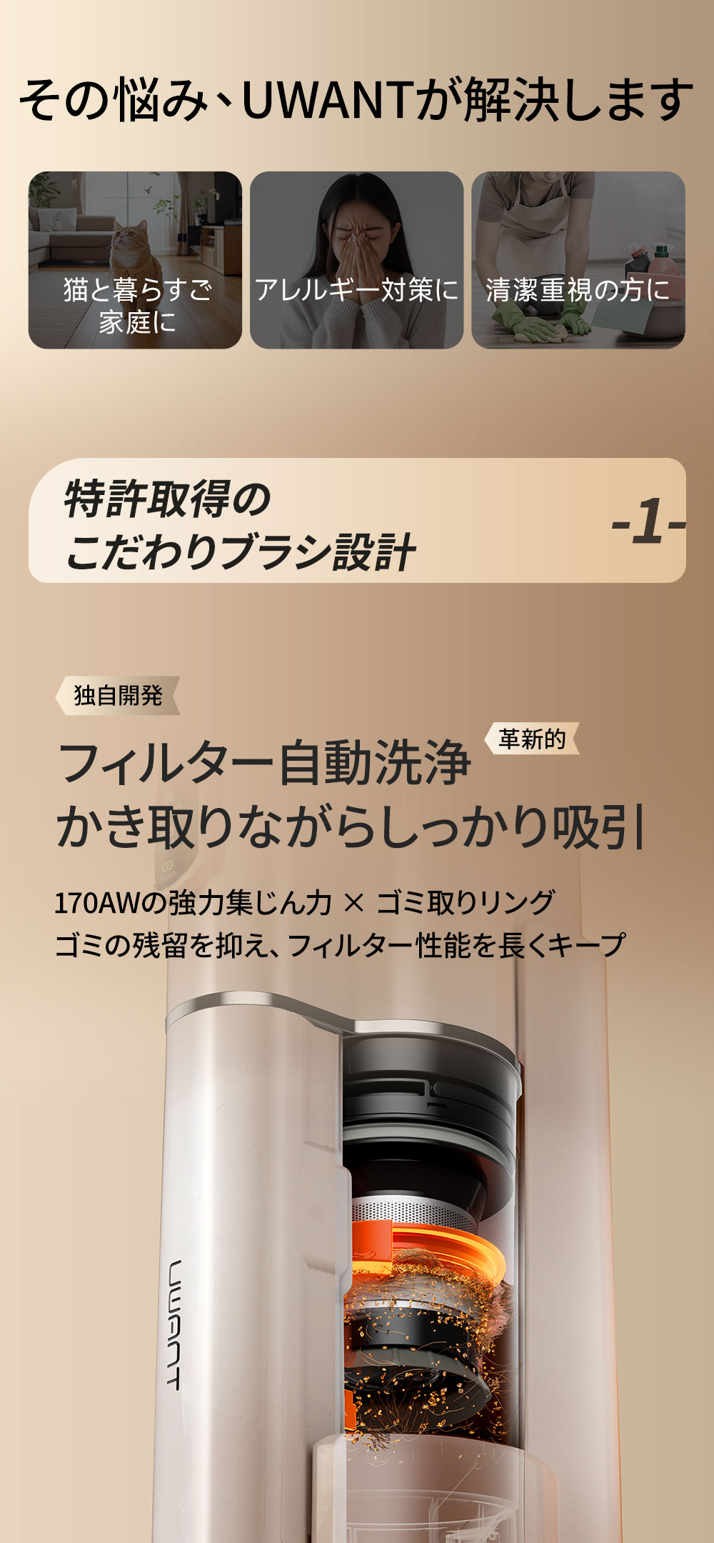 楽天市場】【スーパーSALE特別価格 35％OFF！】 UWANT V500 紙パック式