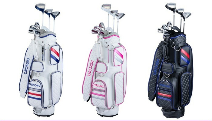 キャディバック＆ゴルフクラブセットPEARLY GARESアイアン7本パター5W