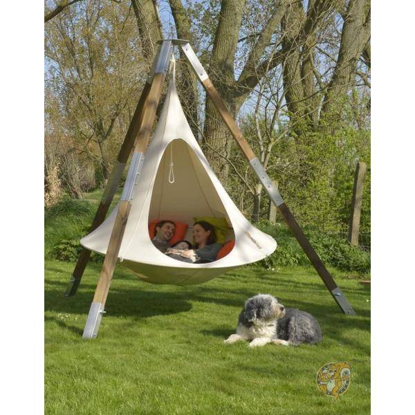 楽天市場】CACOON(カクーン) テント型ハンモック ナチュラルホワイト