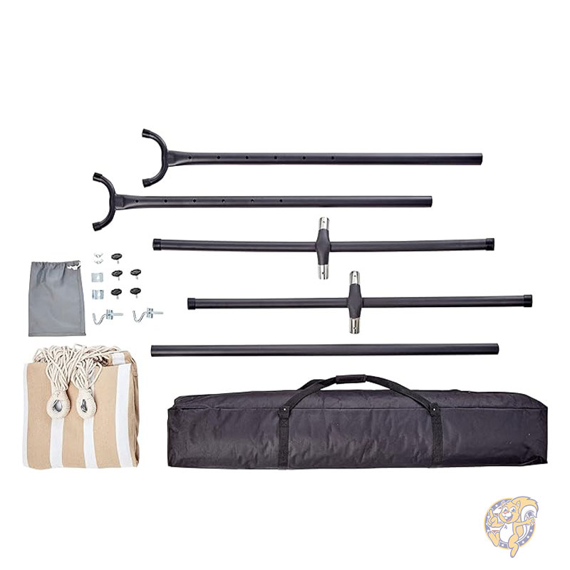 楽天市場】ダブルハンモック 2.7m 省スペース スチールスタンドと