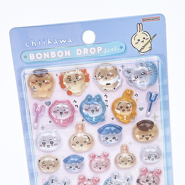 ちいかわ (みんなポーズ) ボンボンドロップシール 文具