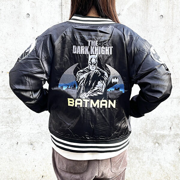 バットマン DC ダークナイトバットマン スカジャン L ブルゾン アパレル