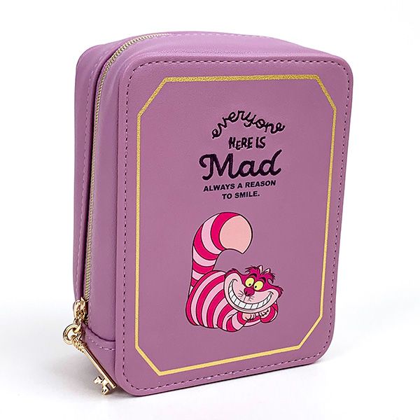 ディズニー アリス イン ワンダーランド キースクエアポーチ チェシャ