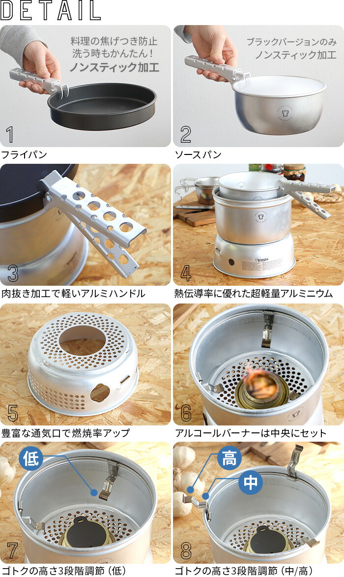 楽天市場】キャンプ 調理器具セット クッカーセット アルミ 軽量