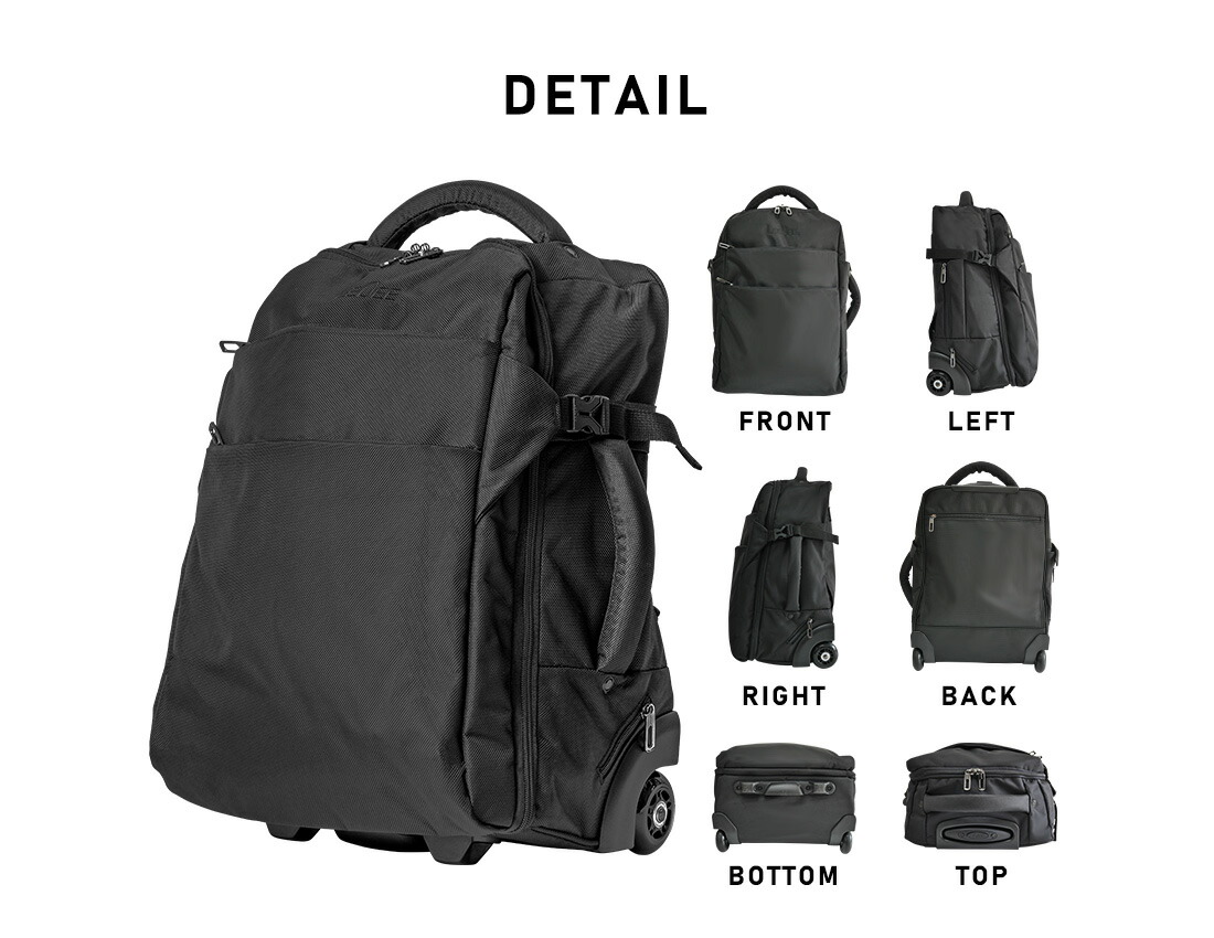 LeeDee 2WAY キャリーバッグ リュック 機内持ち込み可 軽量 旅行 出張