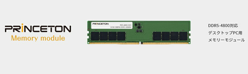 楽天市場】プリンストン 増設メモリ 16GB（8GB×2枚組） DDR5 4800MHz