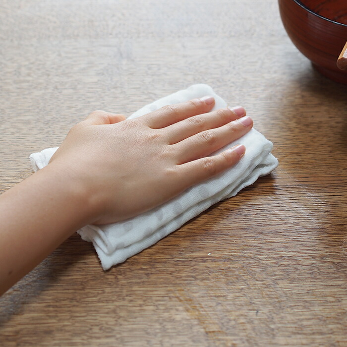 中川政七商店 「手描きの風合いの」かや織ふきん あられ 薄墨 | 食器と