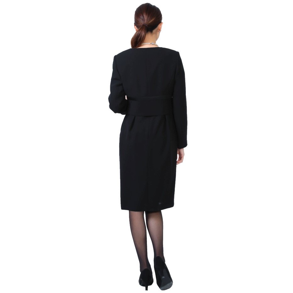 レディース ノーカラージャケット（サテンリボン付）アンサンブル小物4