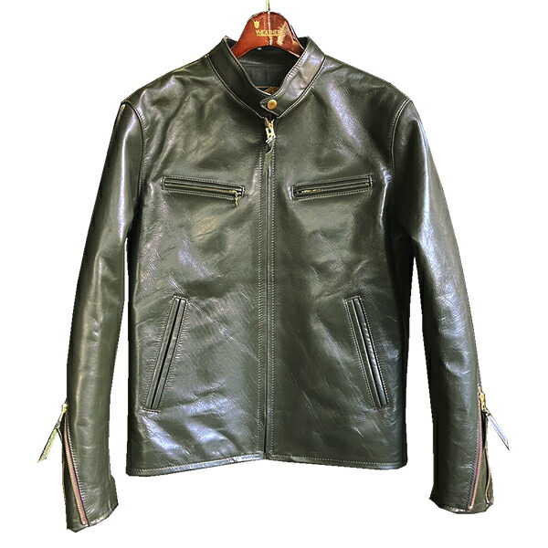Y'2 LEATHER ワイツーレザー ライダースジャケット PR-64 オリーブ 春