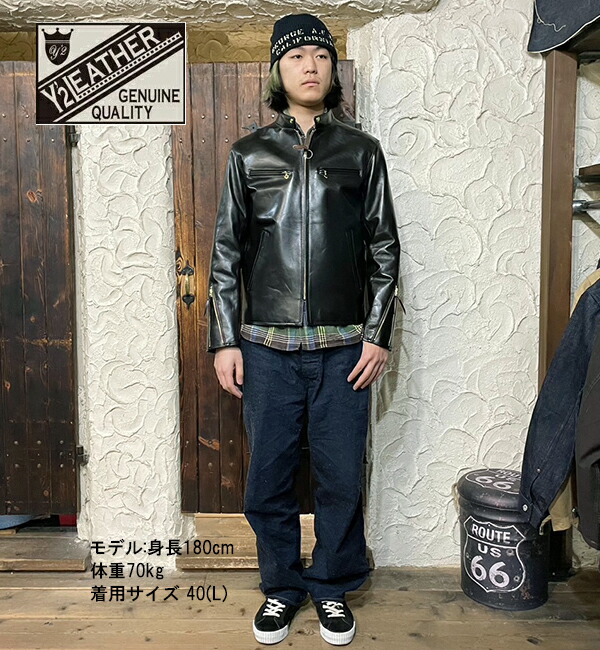 Y'2 LEATHER ワイツーレザー ライダースジャケット PR-64 Y2