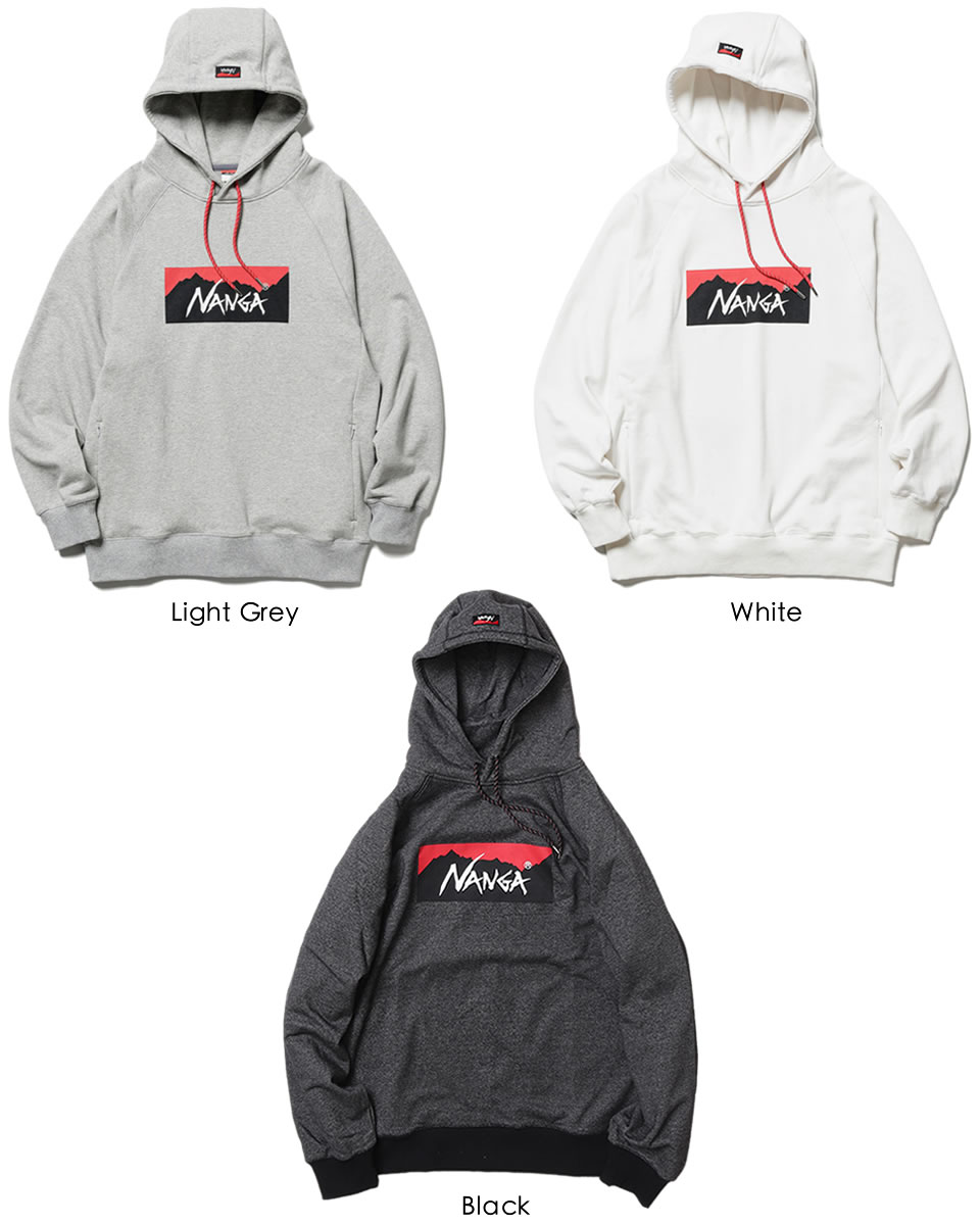 楽天市場】NANGA ナンガ ECO HYBRID BOX LOGO SWEAT HOODIE ボックス