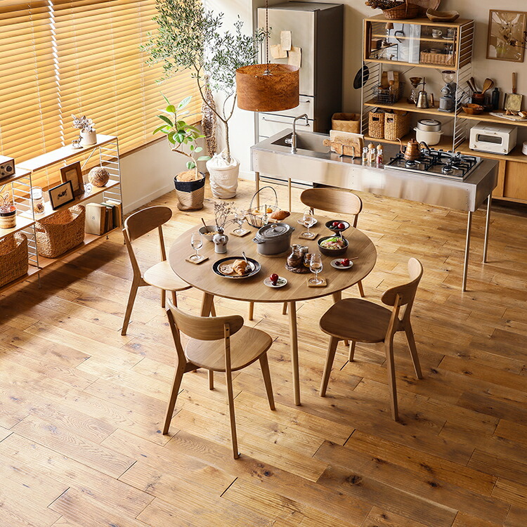 楽天市場】ダイニングテーブル RIVER 円形 直径120cmタイプ【日祝配送